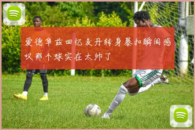 爱德华兹回忆麦丹转身暴扣瞬间感叹那个球实在太帅了